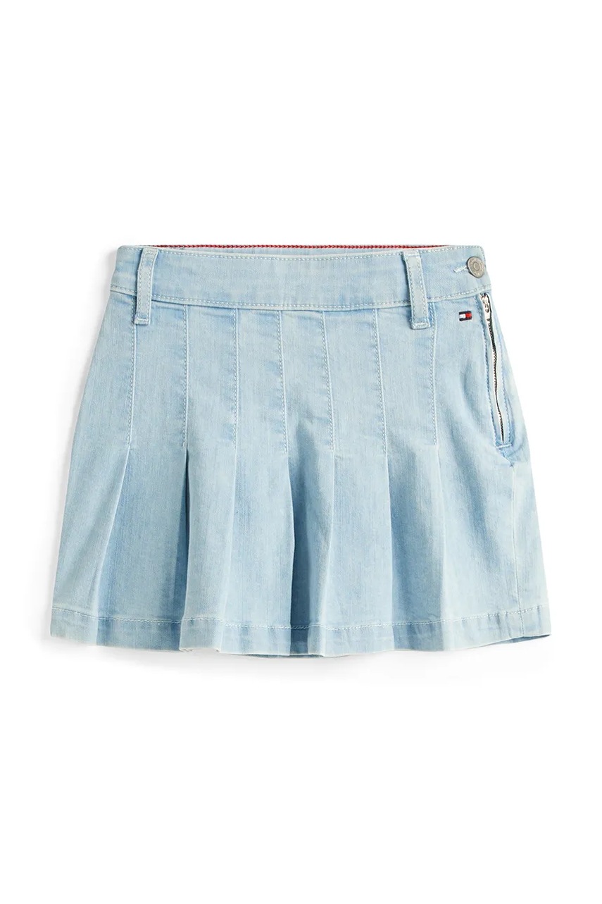 Детская джинсовая юбка Tommy Hilfiger mini прямая KG0KG08743