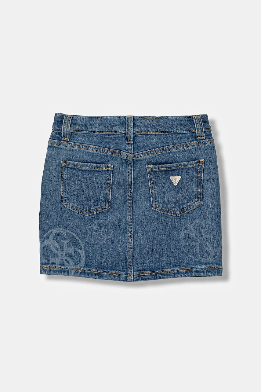 Детская джинсовая юбка Guess mini прямая J5YD07 D4MS0 Детская джинсовая юбка Guess mini прямая J5YD07 D4MS0