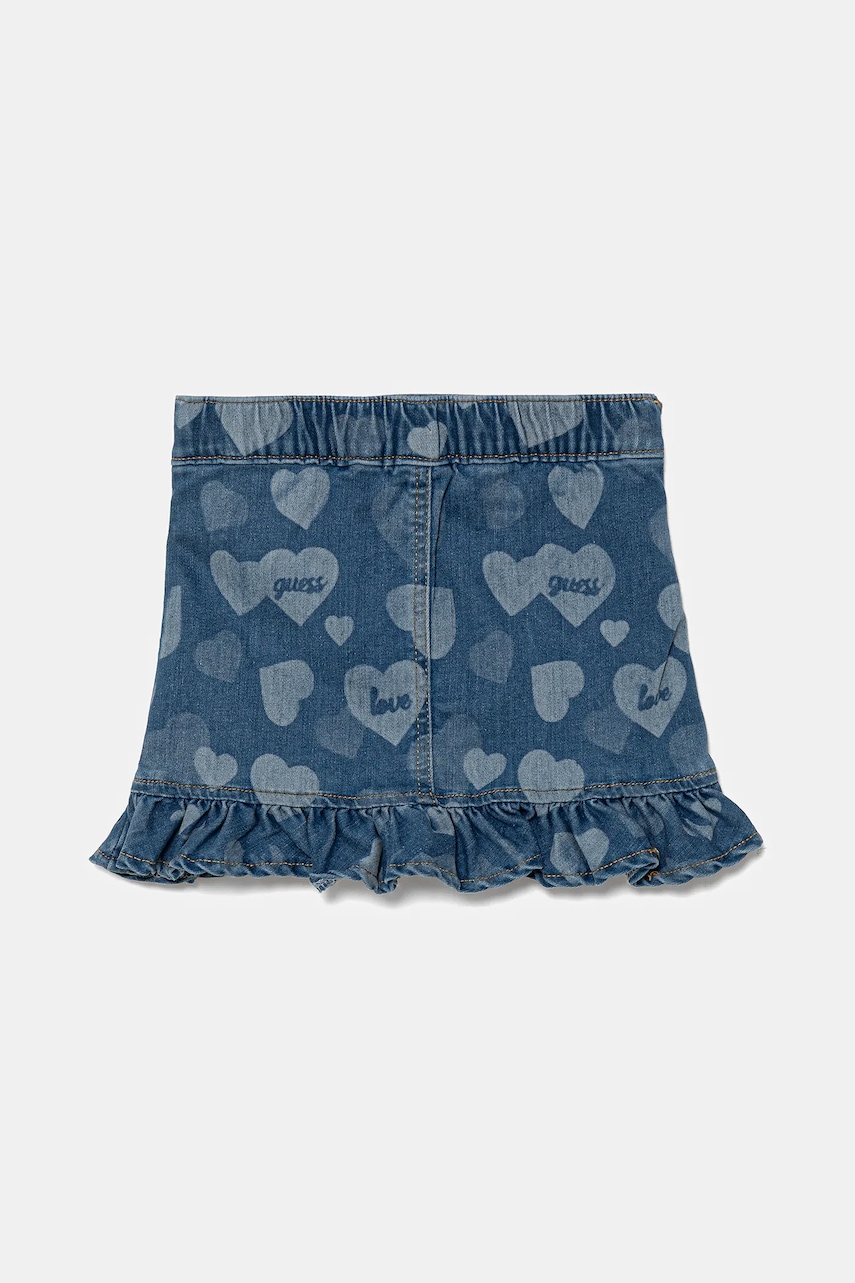 Детская юбка Guess цвет синий mini прямая K5YD02 D4CA0 Детская юбка Guess цвет синий mini прямая K5YD02 D4CA0