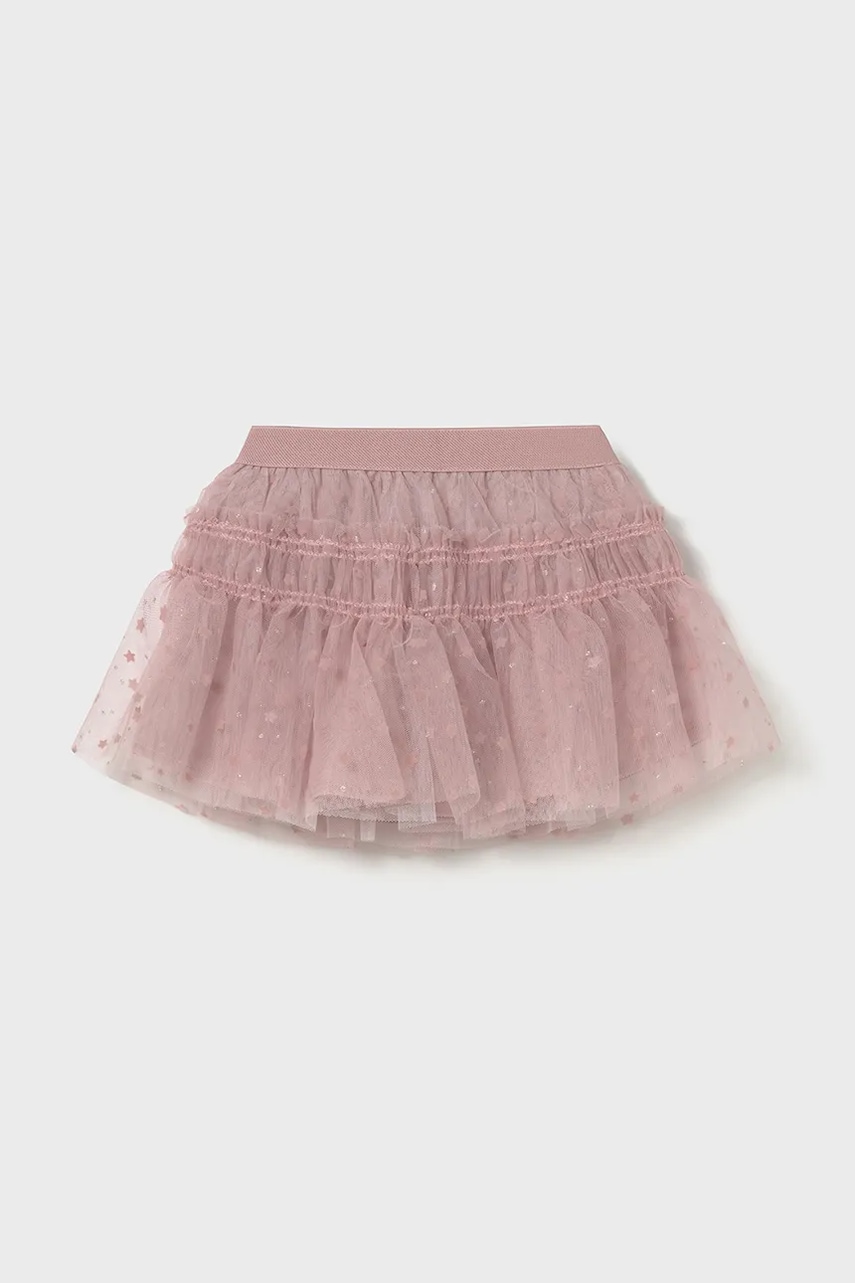 Levně Dětská sukně Mayoral růžová barva, mini, áčková, 2901