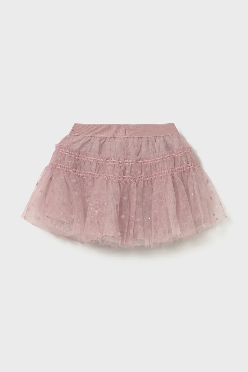 Детская юбка Mayoral цвет розовый mini расклешённая 2901