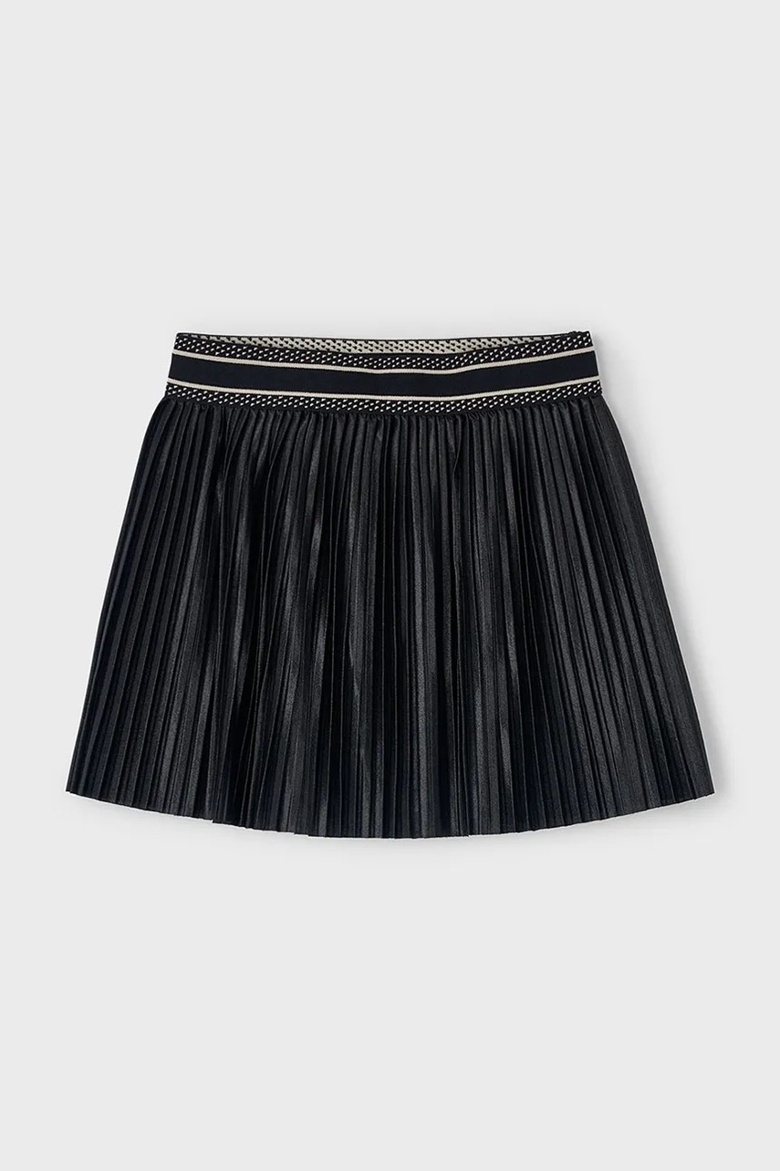 Детская юбка Mayoral цвет чёрный mini расклешённая 4903