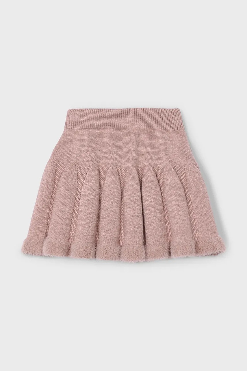 Детская юбка Mayoral цвет розовый mini расклешённая 4904 Детская юбка Mayoral цвет розовый mini расклешённая 4904