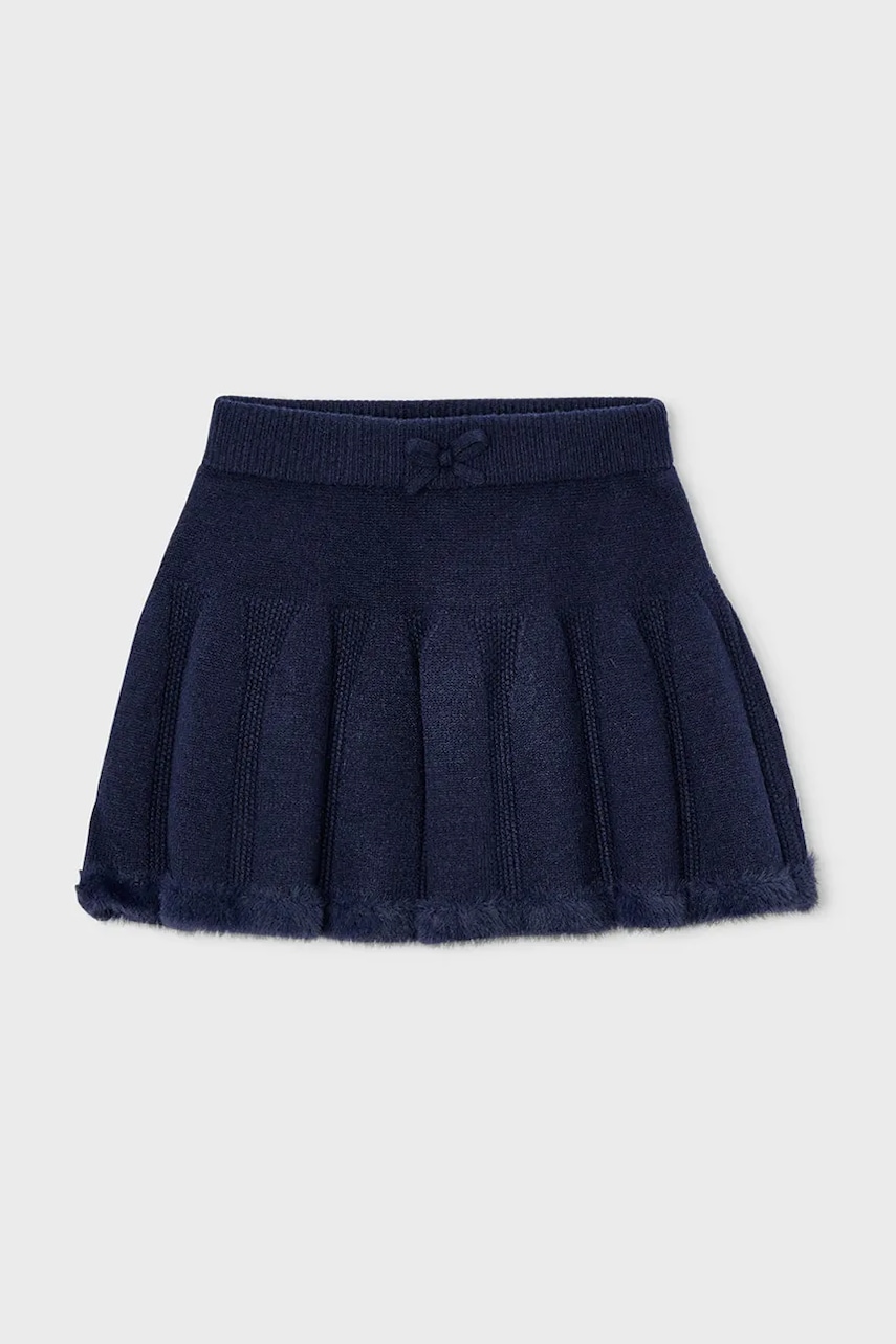 Mayoral fustă fete culoarea bleumarin, mini, evazați, 4904