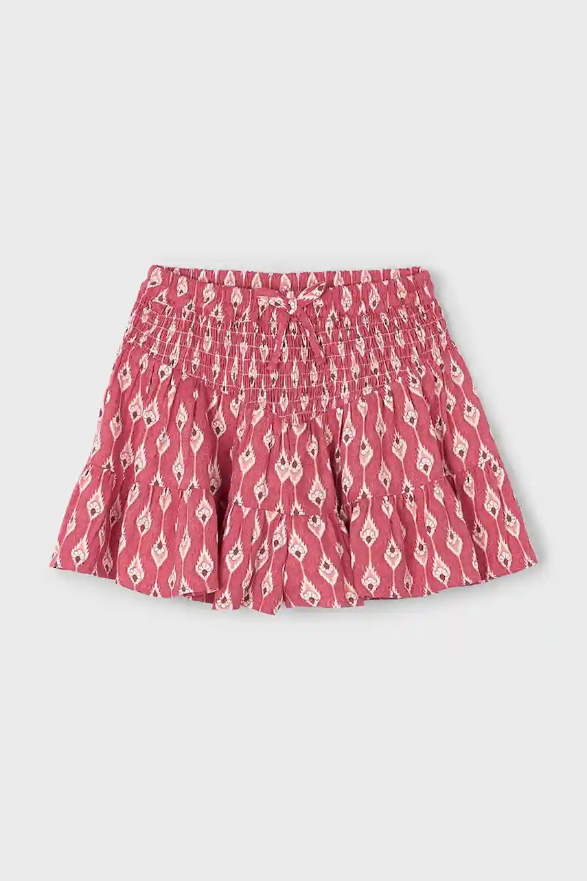 Детская юбка Mayoral цвет красный mini расклешённая 4907 Детская юбка Mayoral цвет красный mini расклешённая 4907