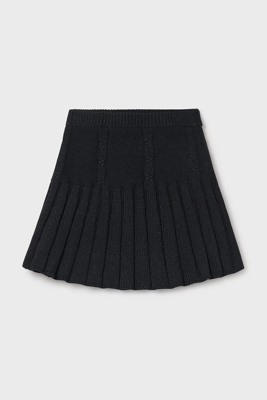 Детская юбка Mayoral цвет чёрный mini расклешённая 7902