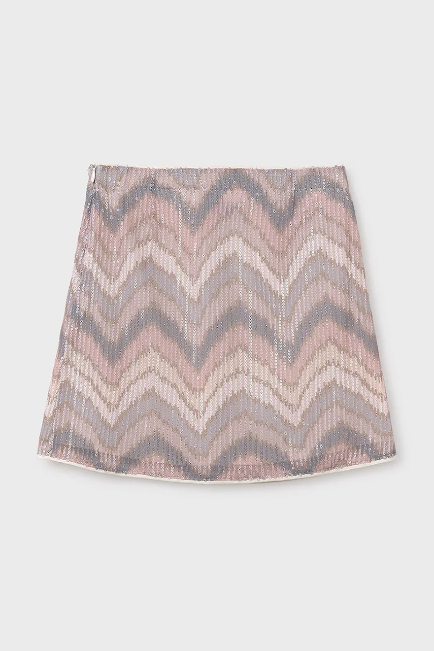 Детская юбка Mayoral цвет бежевый mini прямая 7903 Детская юбка Mayoral цвет бежевый mini прямая 7903