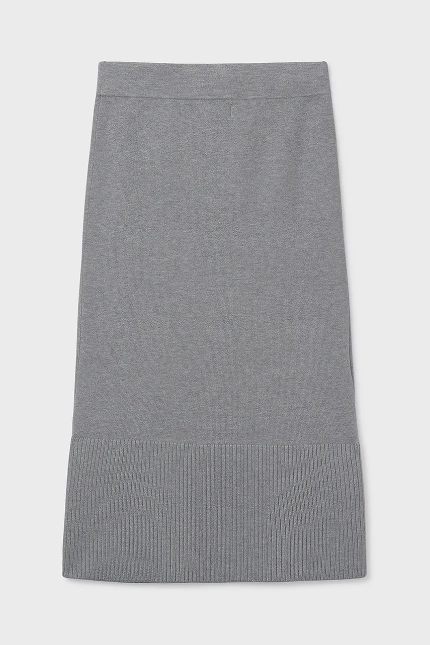 Детская юбка Mayoral цвет серый midi прямая 7904
