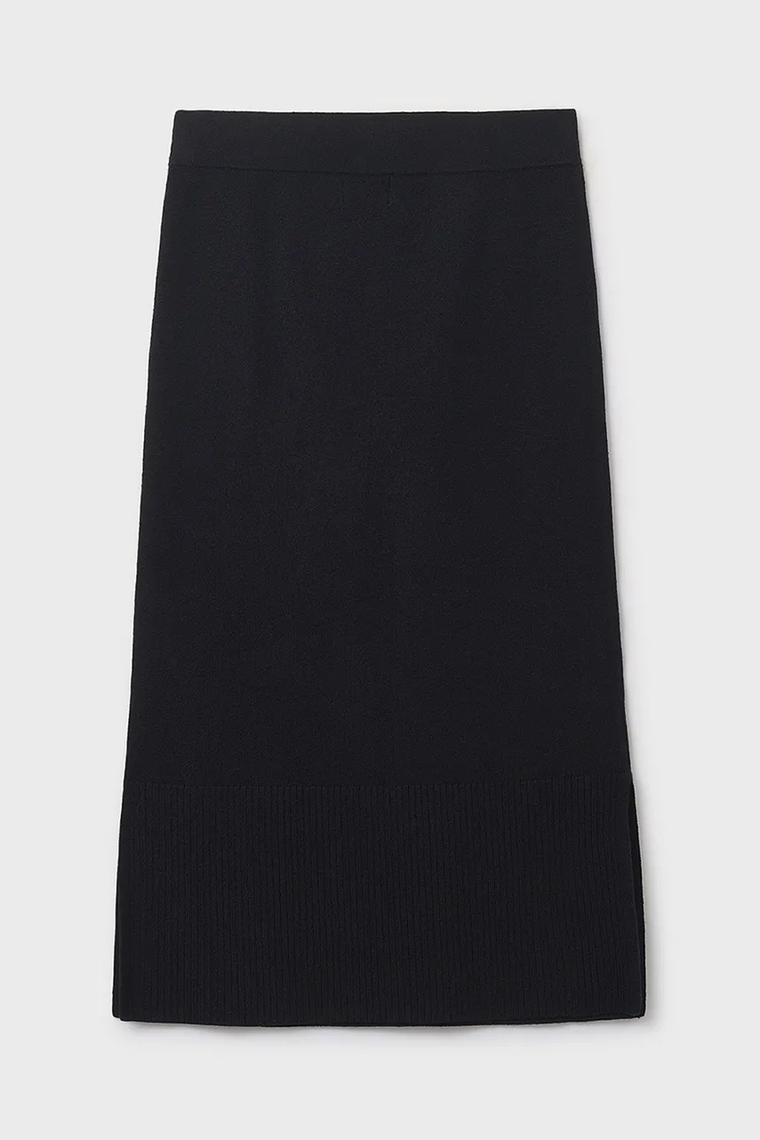 Детская юбка Mayoral цвет чёрный midi прямая 7904