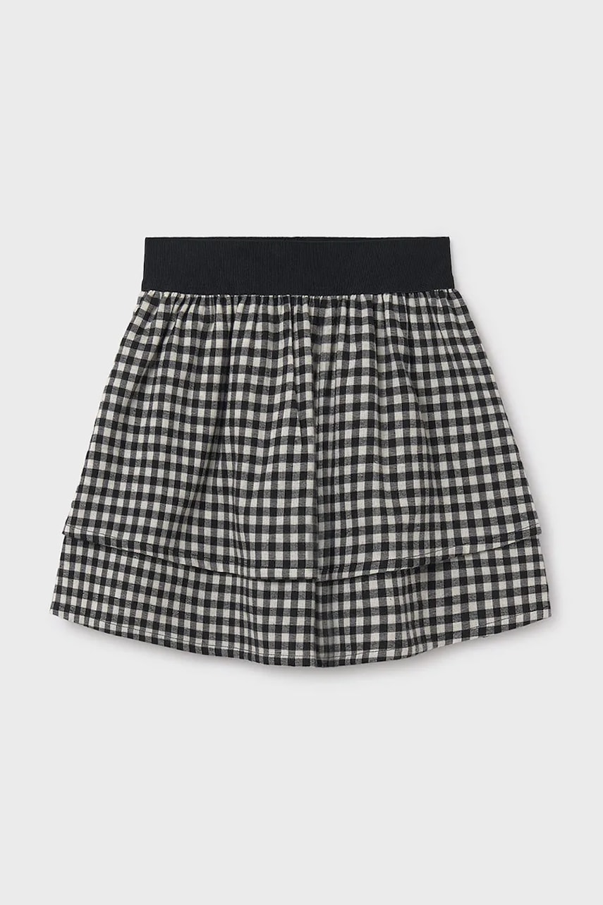 Levně Dětská sukně Mayoral šedá barva, mini, áčková, 7906