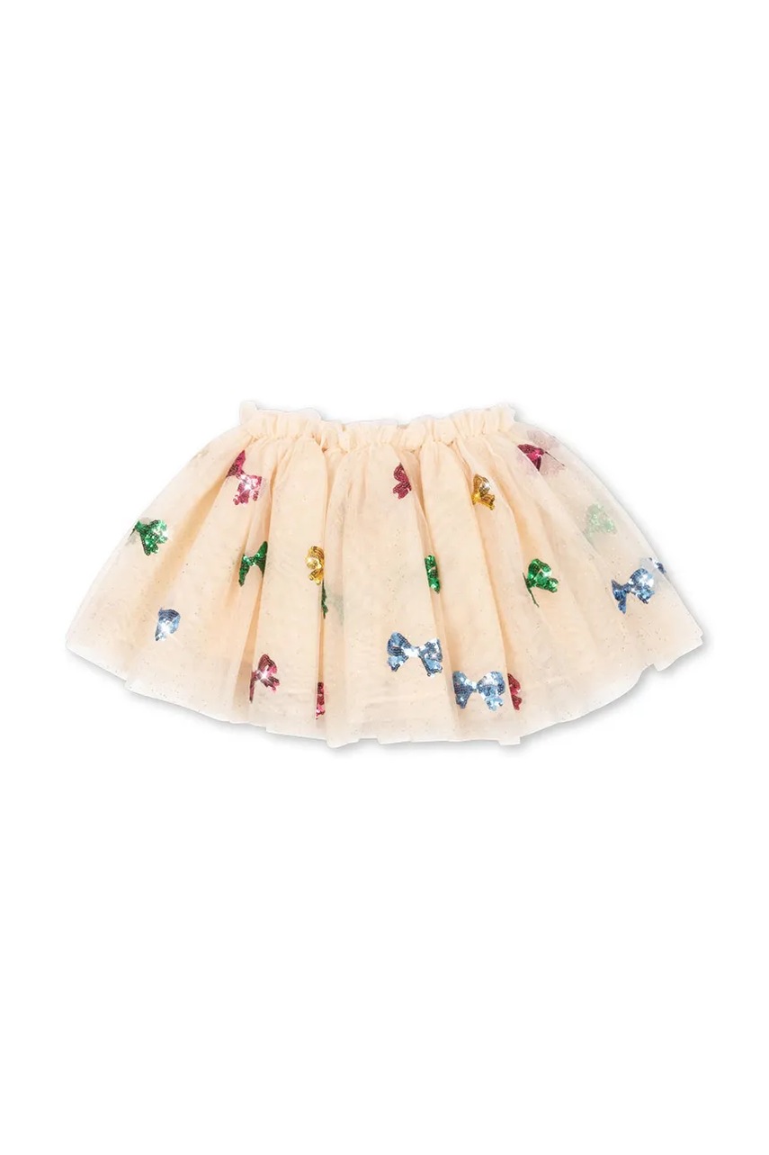 Детская юбка Konges Sløjd YVONNE SKIRT цвет бежевый mini расклешённая KS104047