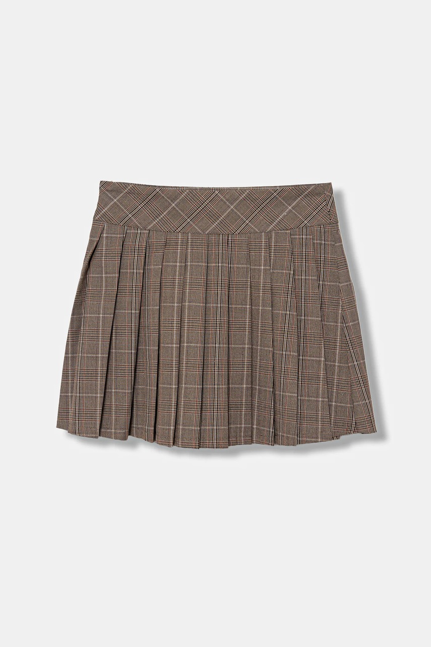 Levně Dětská sukně Guess hnědá barva, mini, áčková, J5BD06 W3190