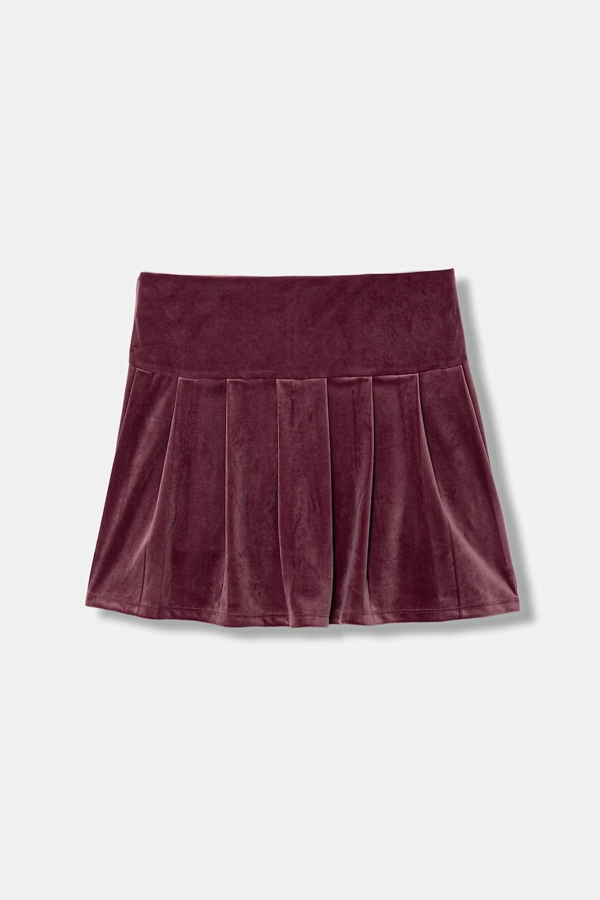 Levně Dětská sukně Guess vínová barva, mini, áčková, J5BD10 K0232