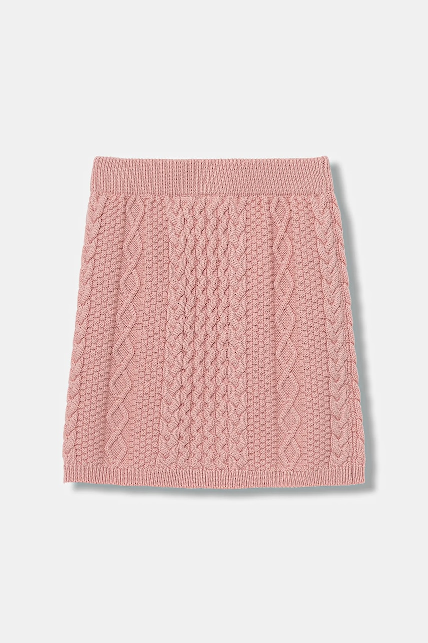 Детская юбка с примесью шерсти Guess цвет розовый mini прямая J5BD13 Z37L1 Детская юбка с примесью шерсти Guess цвет розовый mini прямая J5BD13 Z37L1