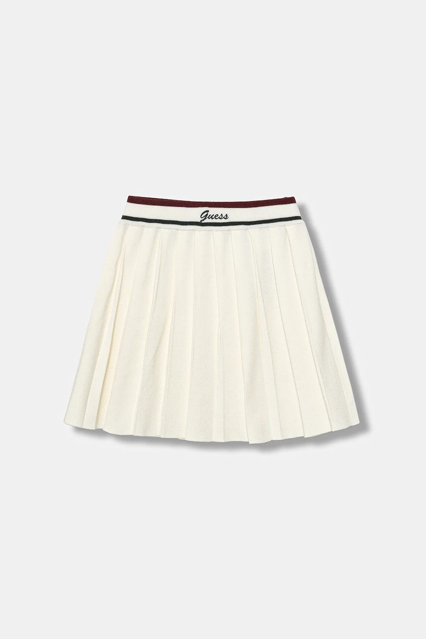 Levně Dětská sukně Guess béžová barva, mini, áčková, J5BD16 Z1152