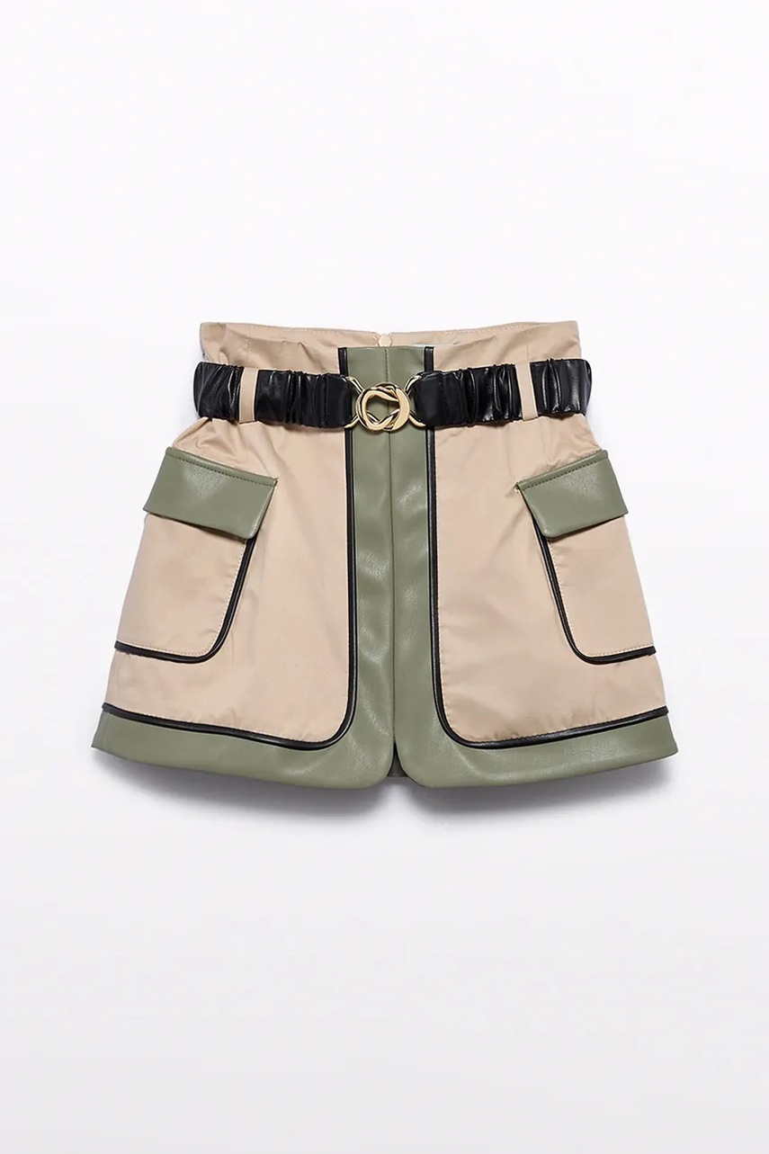 Юбка Abel&Lula цвет зелёный mini прямая 5523