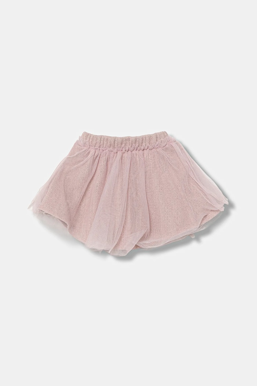 Детская юбка United Colors of Benetton цвет розовый mini расклешённая 4JACG0019