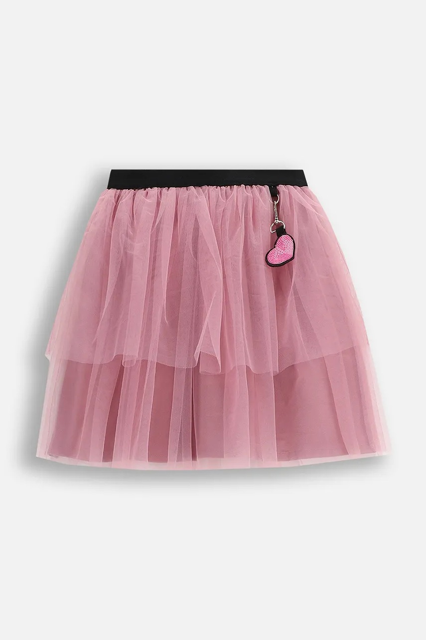 Детская юбка Coccodrillo цвет розовый mini расклешённая CRAFT PUNK GIRL KIDS