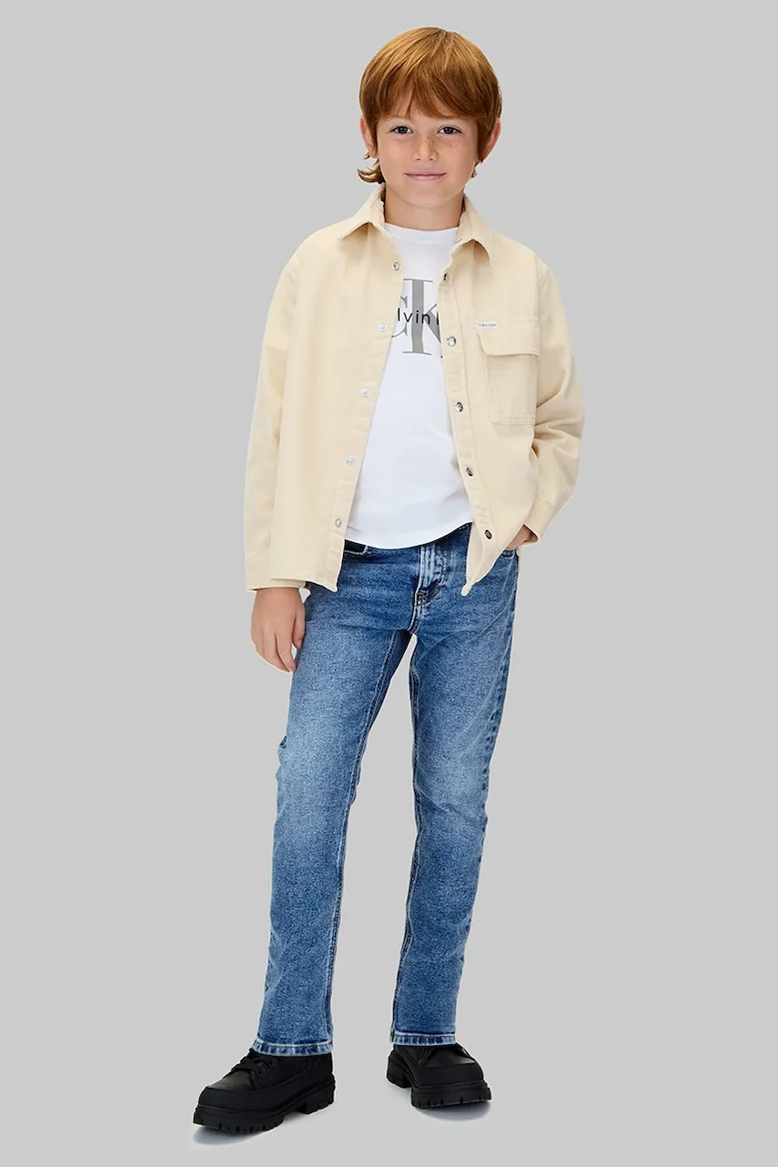 Levně Dětské rifle Calvin Klein Jeans DAD IB0IB02547