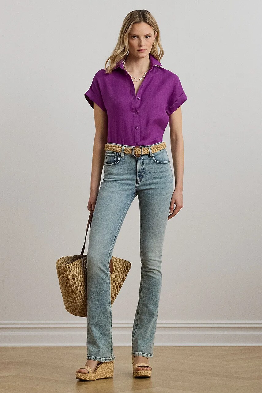 Levně Džíny Lauren Ralph Lauren dámské, high waist, 200971083