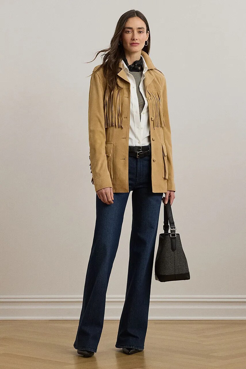 Levně Bavlněné džíny Lauren Ralph Lauren dámské, high waist, 200982842