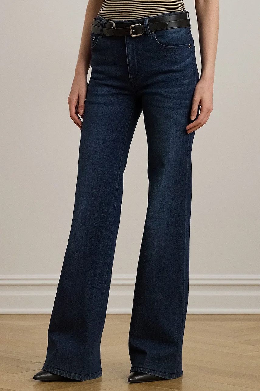 Хлопковые джинсы Lauren Ralph Lauren высокая посадка 200982842 Хлопковые джинсы Lauren Ralph Lauren высокая посадка 200982842