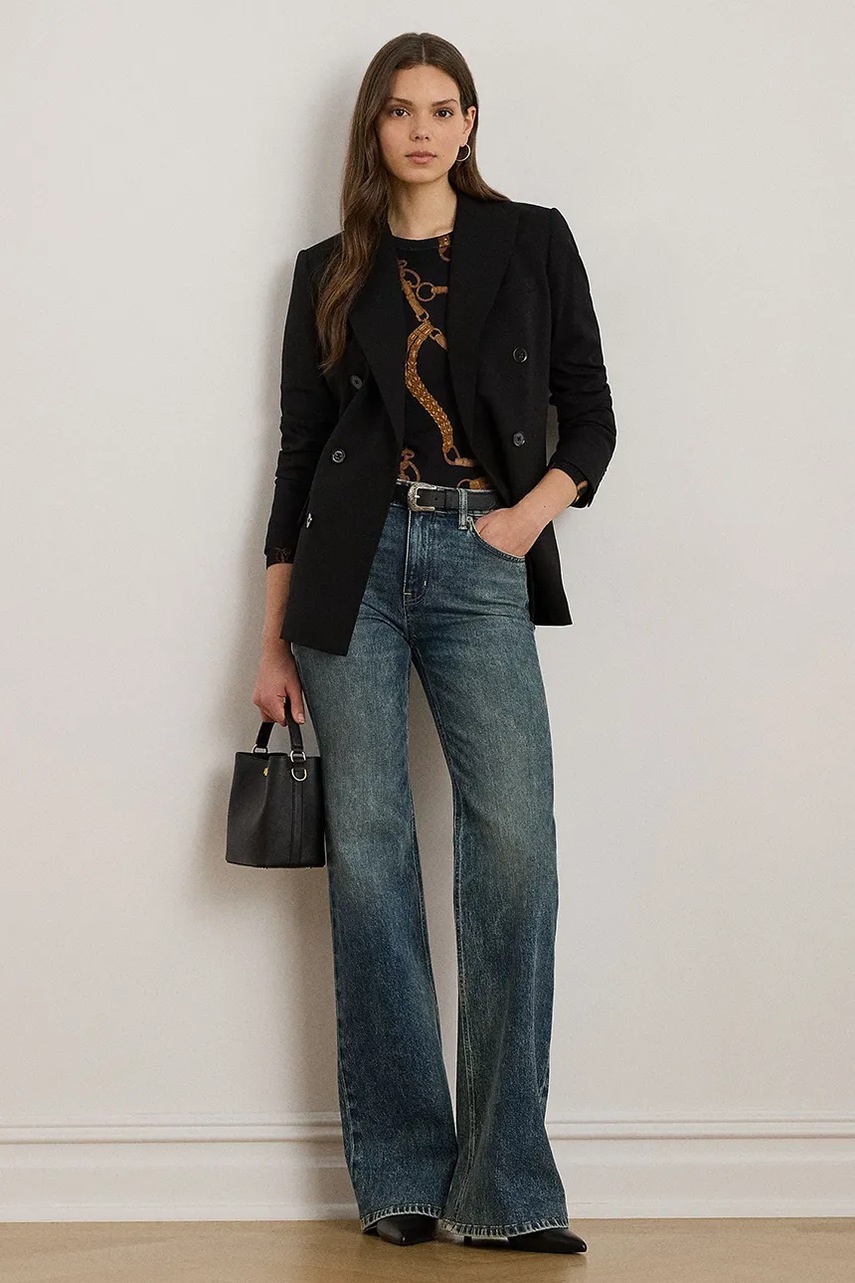 Levně Džíny Lauren Ralph Lauren dámské, high waist, 200971258