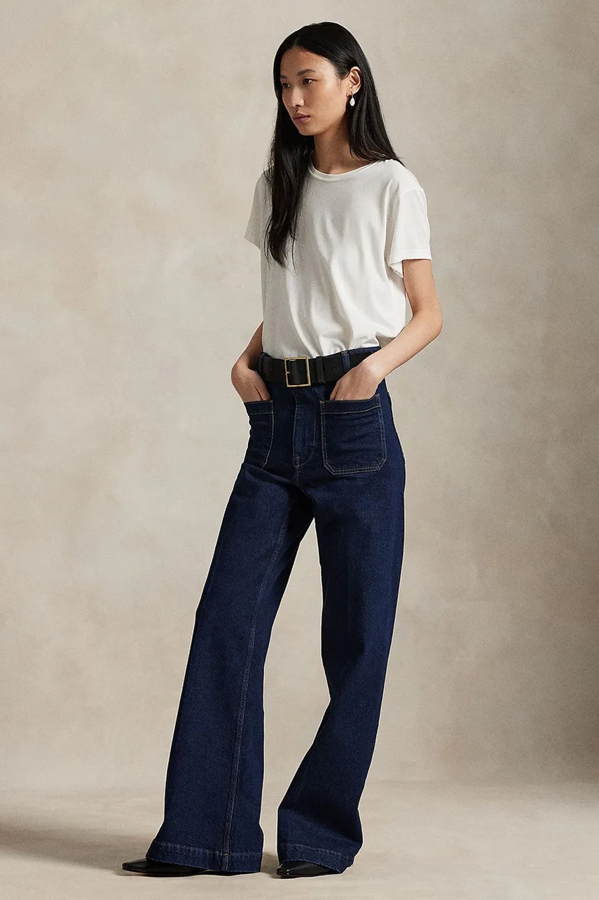 Levně Džíny Polo Ralph Lauren dámské, high waist, 211977962