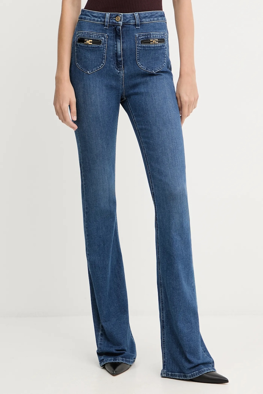 Elisabetta Franchi jeans high waist, PJ12N56E2