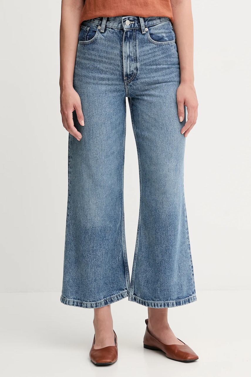 Levně Džíny Tommy Hilfiger dámské, modrá barva, WW0WW46484