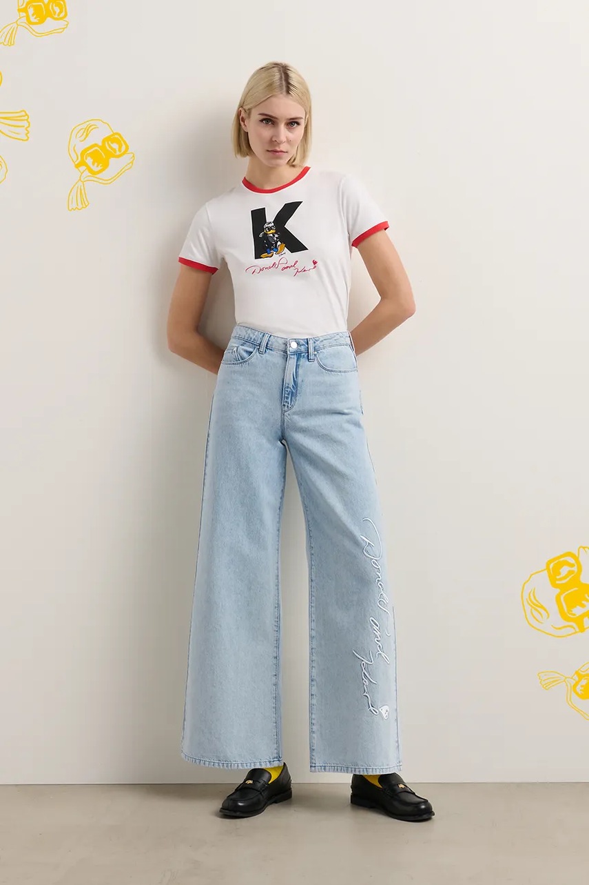 Джинсы Karl Lagerfeld KL X DISNEY высокая посадка A3W10120