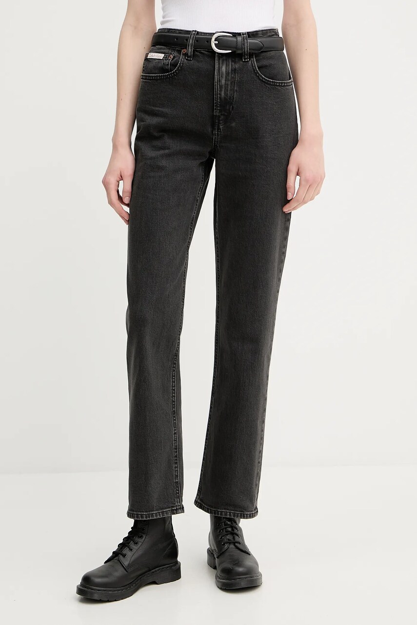 Levně Džíny Calvin Klein Jeans dámské, high waist, LV047B909G