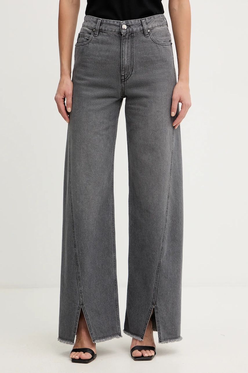 Simona Corsellini jeans culoarea gri, A25CPPAT0601