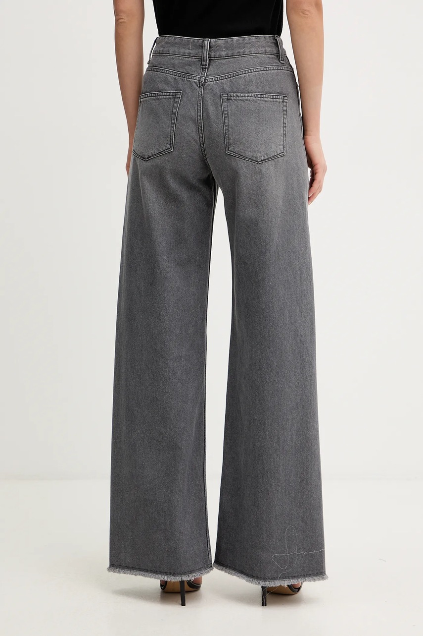 Τζιν παντελόνι Simona Corsellini χρώμα: γκρι, A25CPPAT0601 φωτογραφία