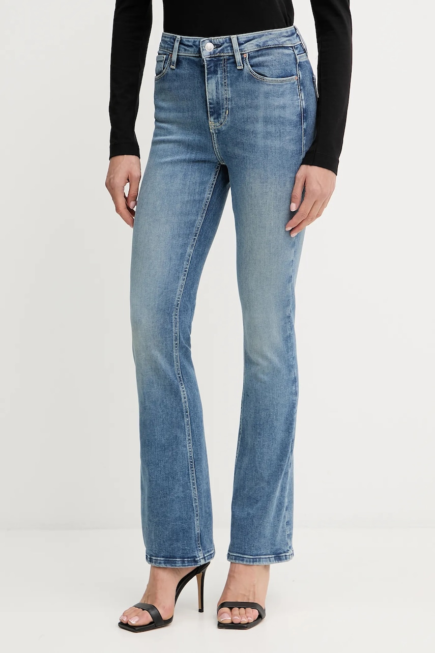 Levně Džíny Guess dámské, high waist, W5YA0L D5PY5