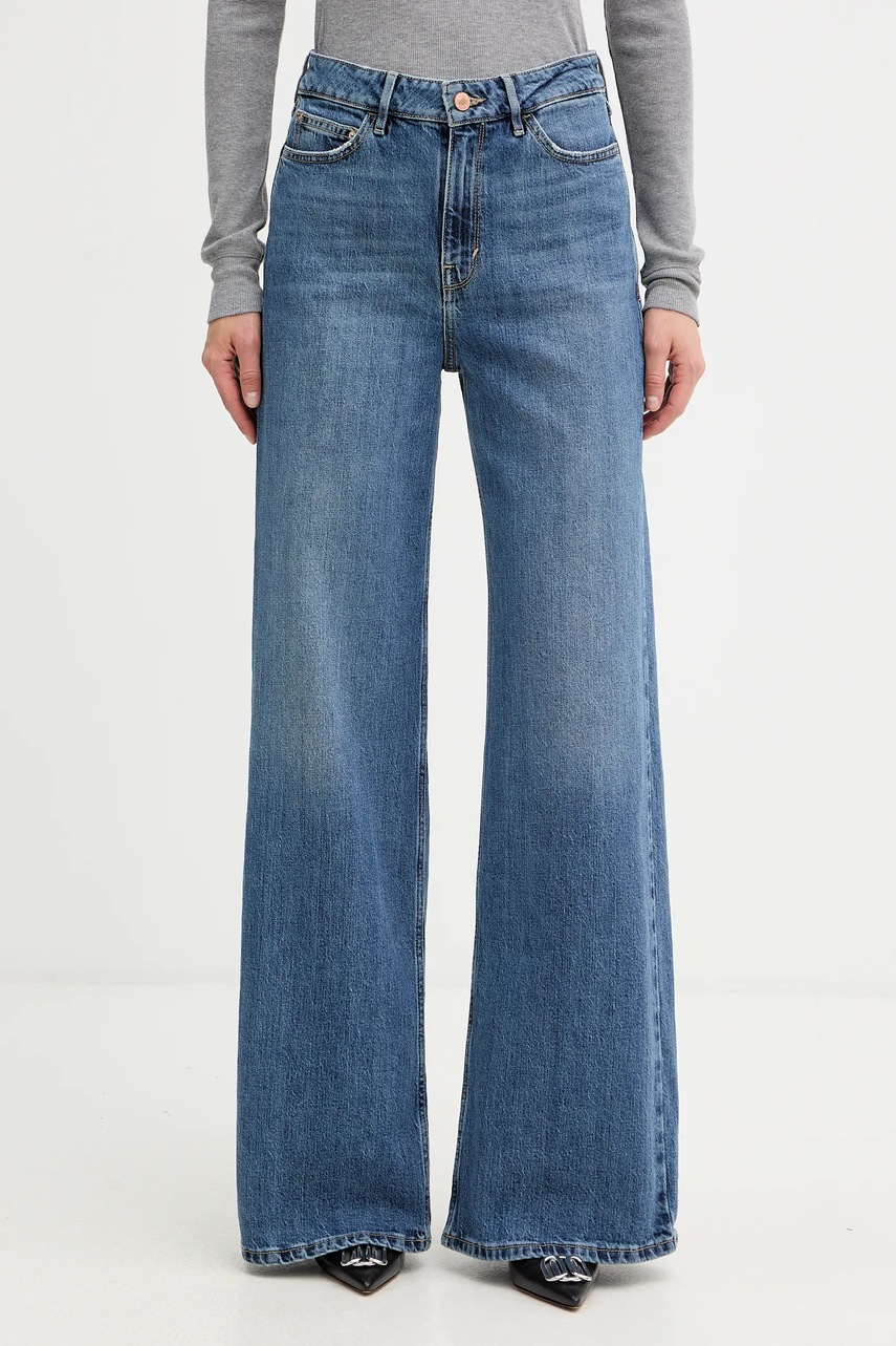 Džíny Guess dámské, tmavomodrá barva, W5YA82 D4K30