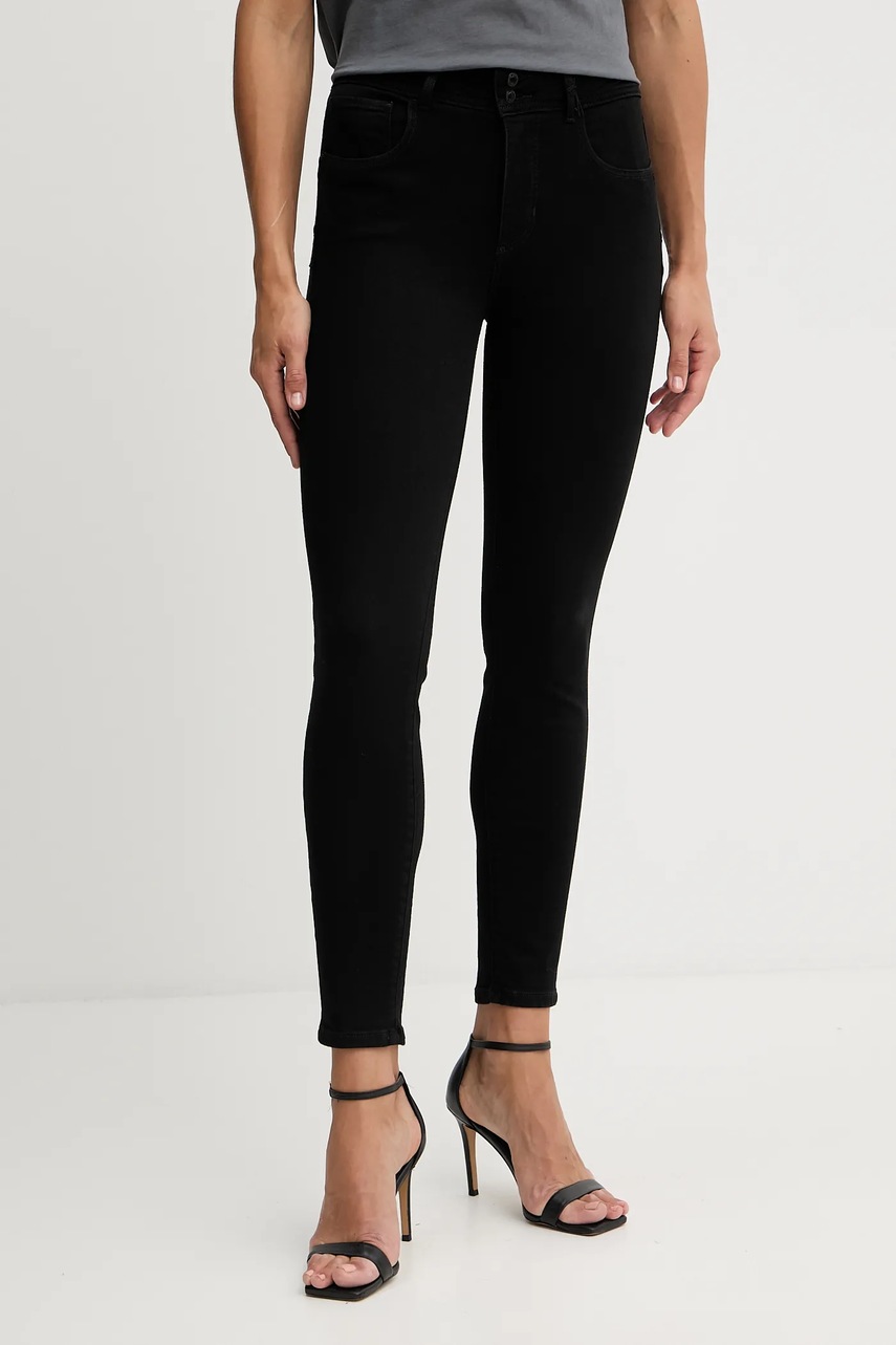 Levně Džíny Guess dámské, černá barva, W4BA34 D4PZ1