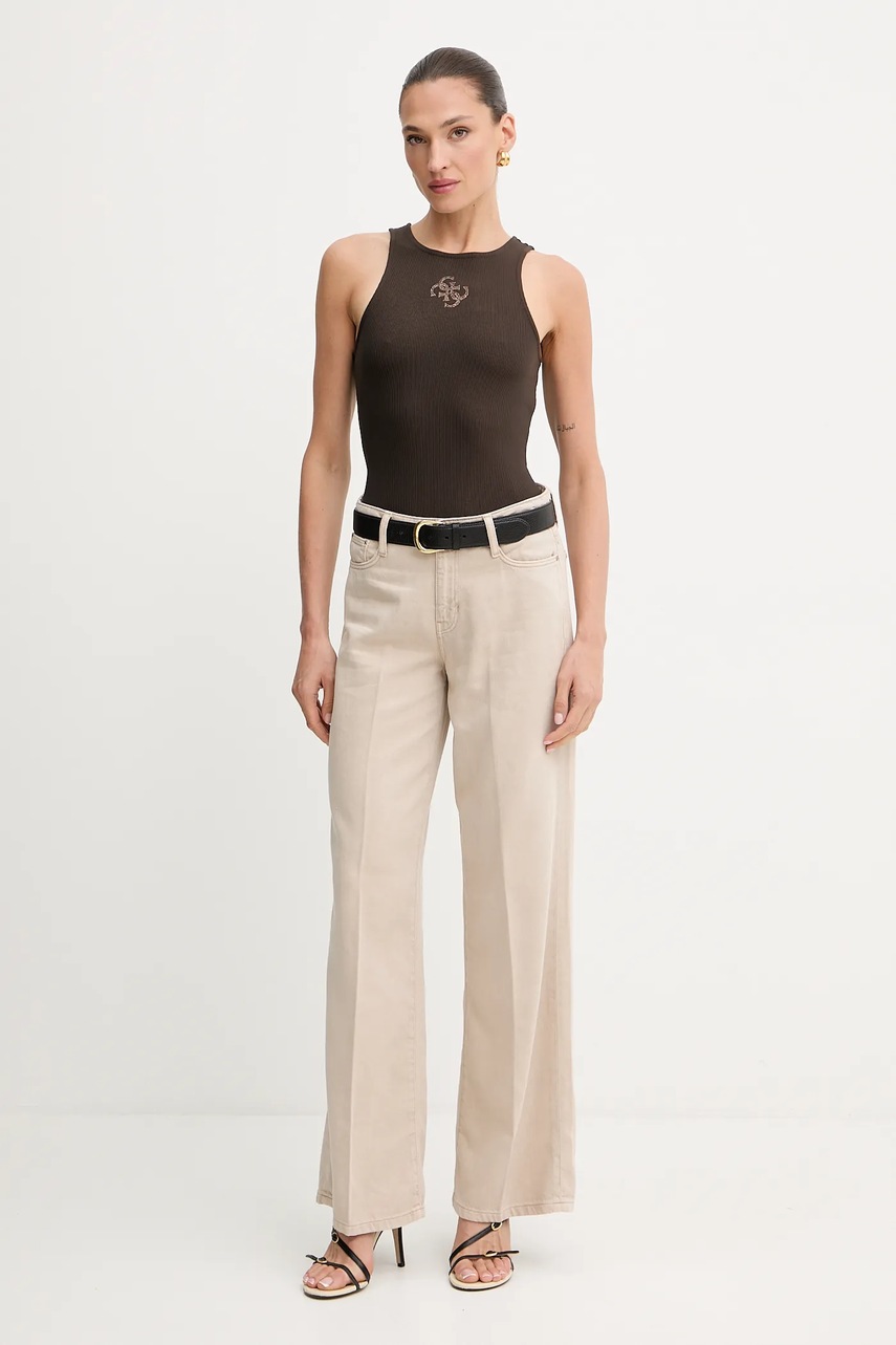 Джинсы Guess цвет бежевый W5RA96 WFD53