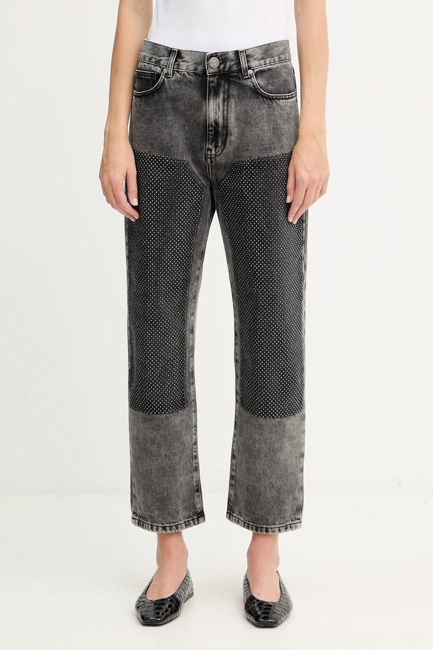 Levně Bavlněné džíny Pinko dámské, high waist, 104635 A2W4