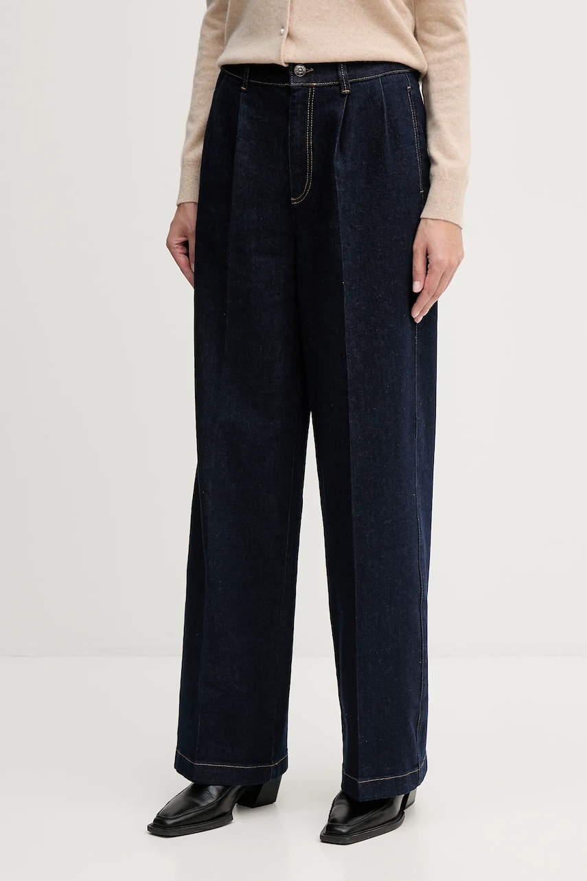 OUI jeans culoarea bleumarin, 95388