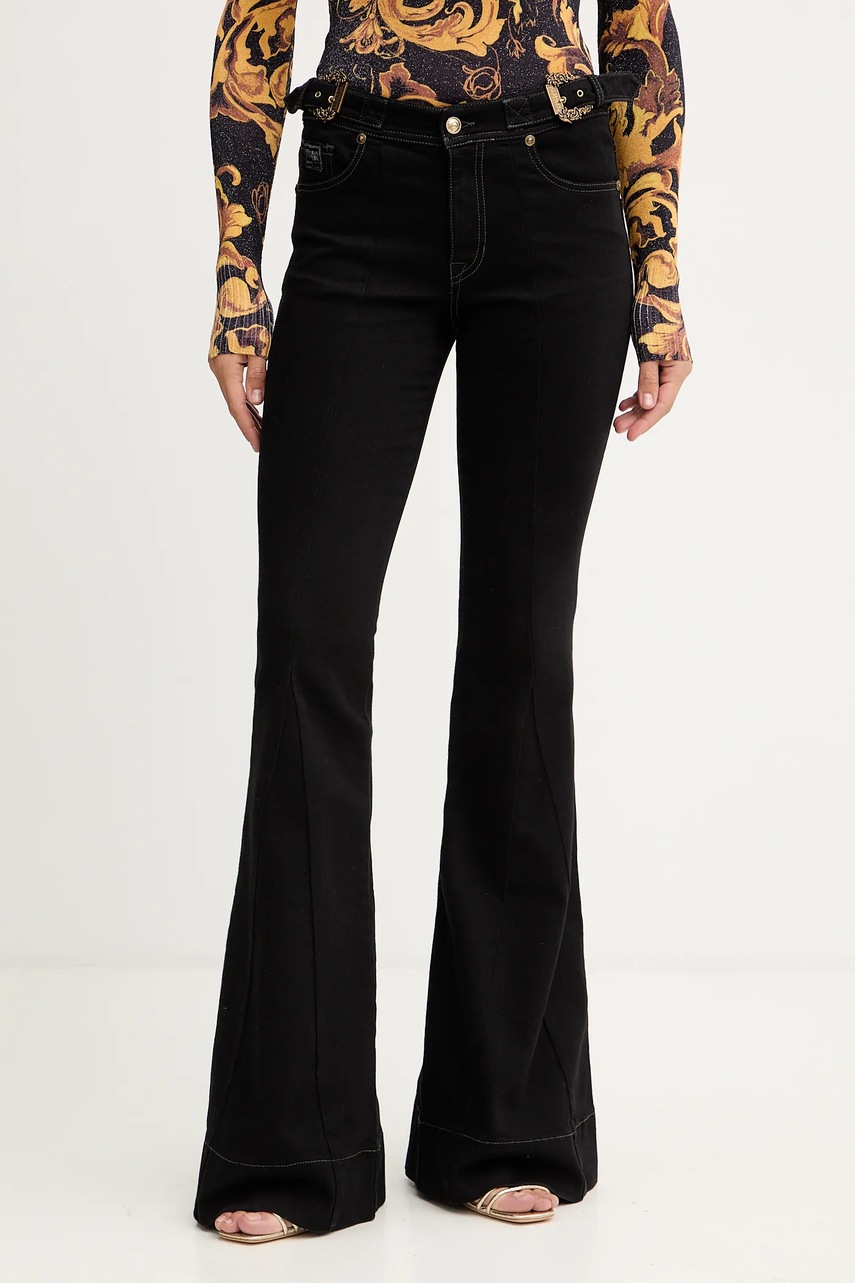 Levně Džíny Versace Jeans Couture dámské, medium waist, 79HAB503 DW040L54
