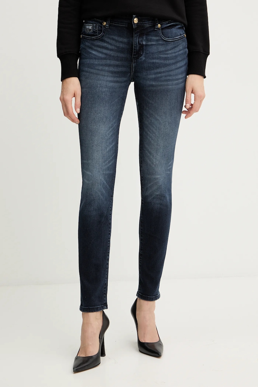 Džíny Versace Jeans Couture dámské, modrá barva, 79HAB5K1 CDWAB