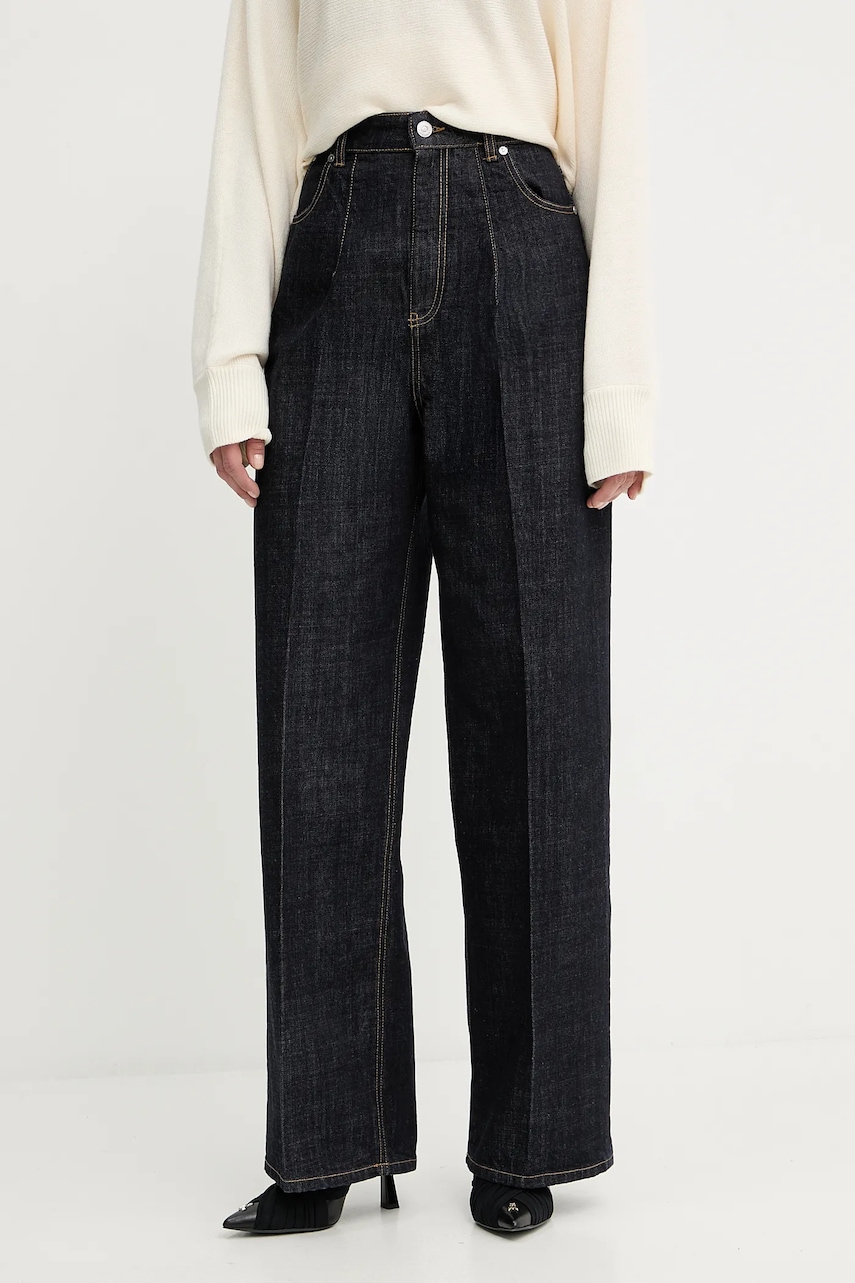 Victoria Beckham jeans culoarea bleumarin, 1325DTR006565A