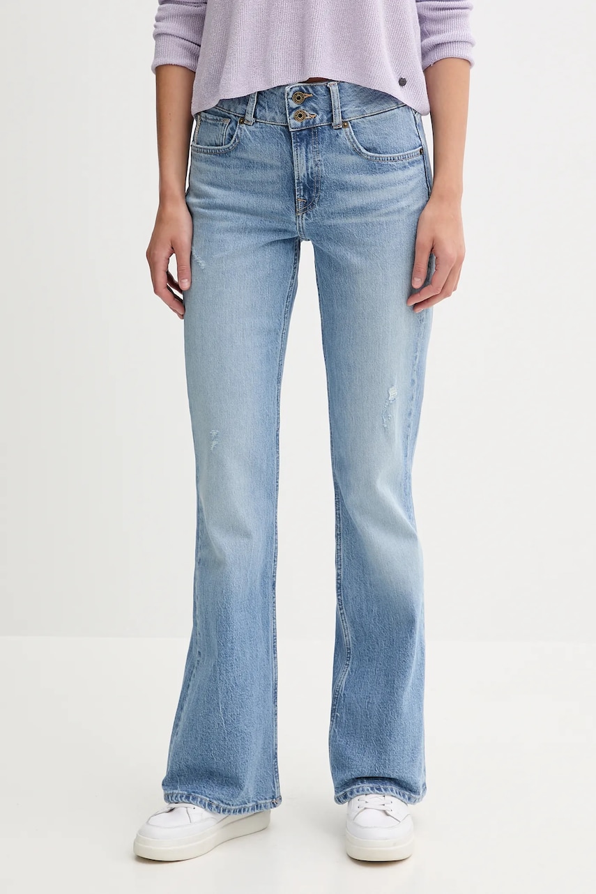 Levně Džíny Pepe Jeans dámské, high waist, PL2048772WB