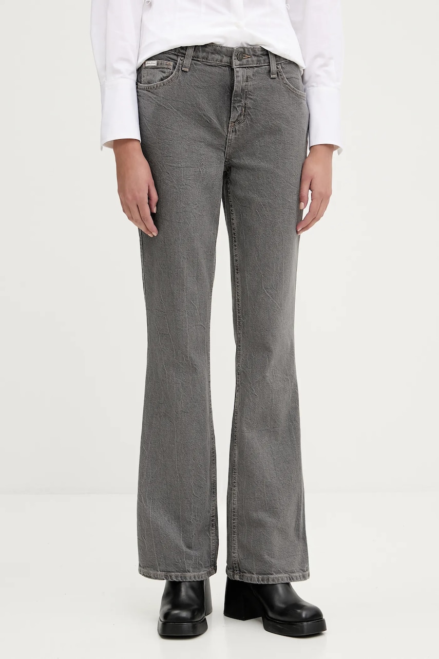 Levně Džíny Guess Jeans dámské, medium waist, W5GA1S D5M74