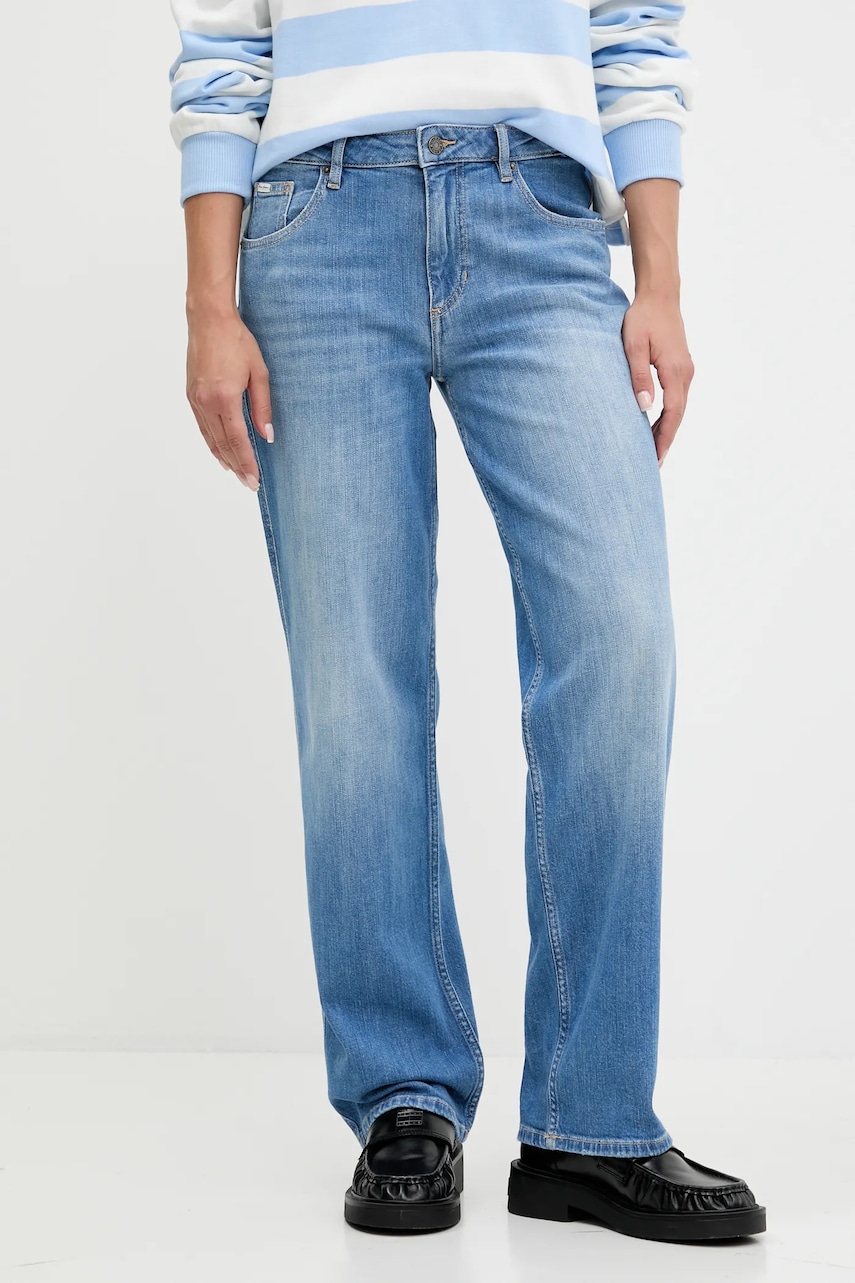 Levně Džíny Guess Jeans dámské, high waist, W5YA0I D0022