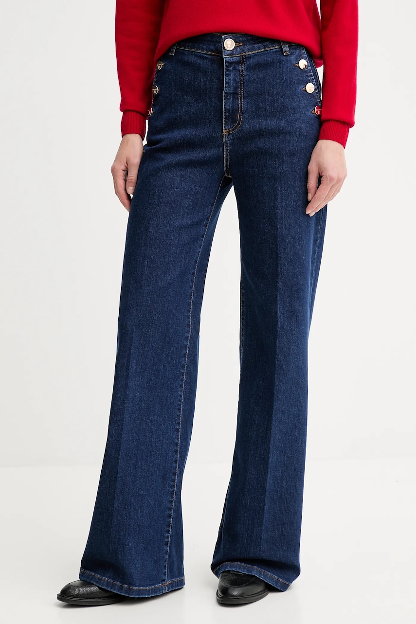 Fracomina jeans culoarea bleumarin, FR25WV2025D45002