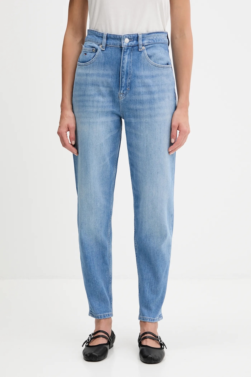 Levně Džíny Tommy Jeans dámské, high waist, DW0DW21816