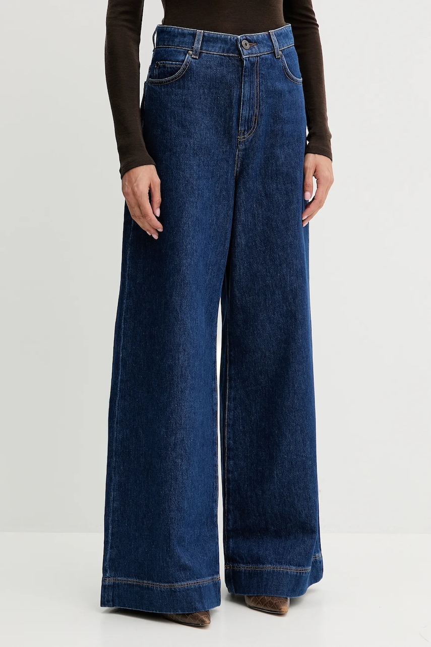 Weekend Max Mara jeans CIRO culoarea bleumarin, 2525186042600