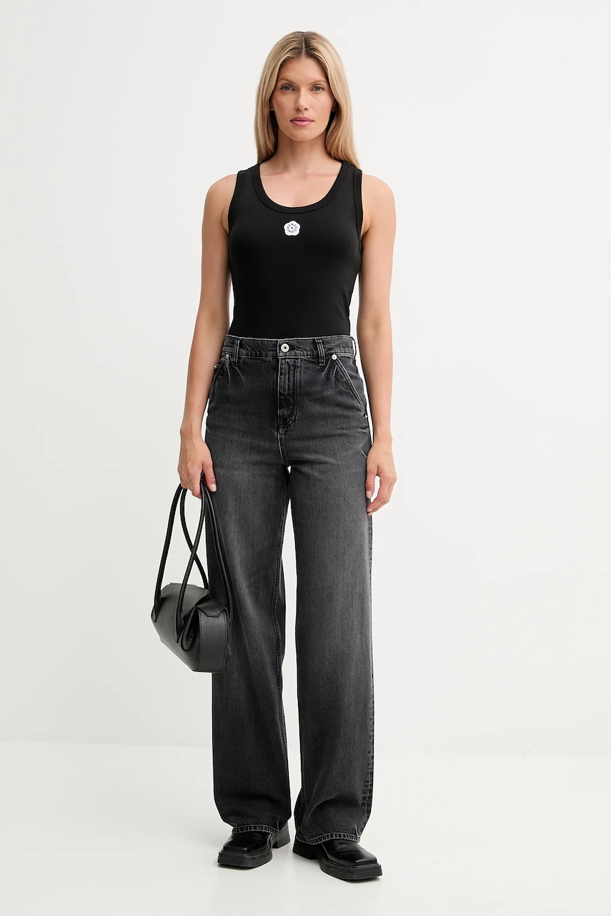 Джинсы Kenzo Kenzo x Futura высокая посадка FF62DP2356C8 Джинсы Kenzo Kenzo x Futura высокая посадка FF62DP2356C8
